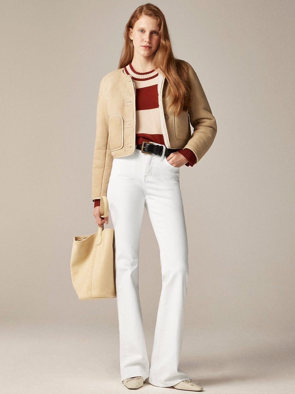 JCREW White Bootcut Jeans size 25p